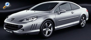 design extrieur de la Peugeot 407 Coup 